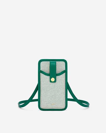 JW PEI Aylin Canvas Women Phone Bag Green | CA1157HK