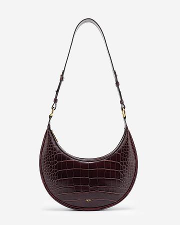 JW PEI Carly Saddle Women Crossbody Bags Brown | CA1008VD