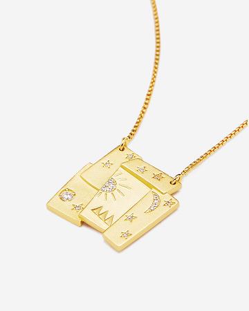 JW PEI Cosmos Combination Necklace Women Jewelry Gold / White | CA1410OR