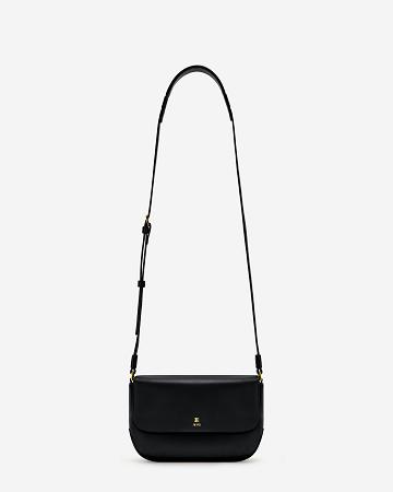 JW PEI Debby Flap Women Crossbody Bags Black | CA1012QZ