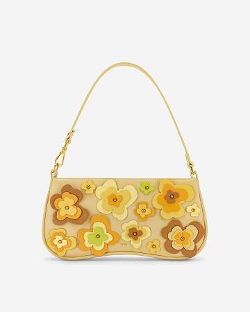 JW PEI Eva Floral Women Shoulder Bags Yellow | CA1235HK