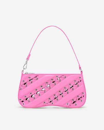 JW PEI Eva Straps Classic Women Shoulder Bags Pink | CA1246QZ