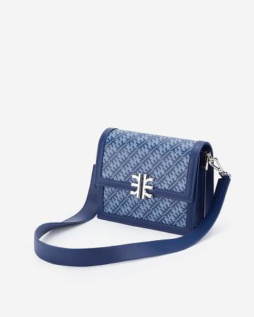 JW PEI FEI Mini Flap Women Crossbody Bags Navy | CA1024DN