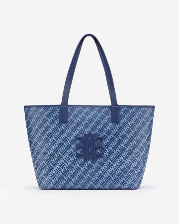 JW PEI FEI Women Tote Bags Navy | CA1348NB