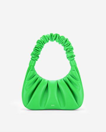 JW PEI Gabbi Ruched Hobo Women Handbag Green | CA1105HK