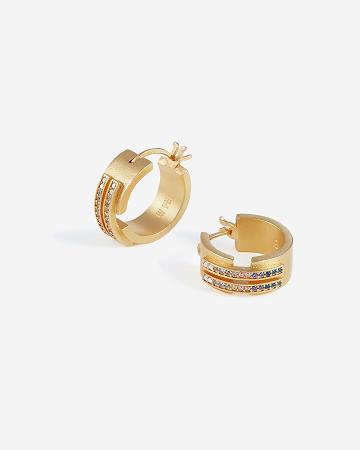 JW PEI Hoop Earrings Women Jewelry Gold / Multicolor | CA1445KI