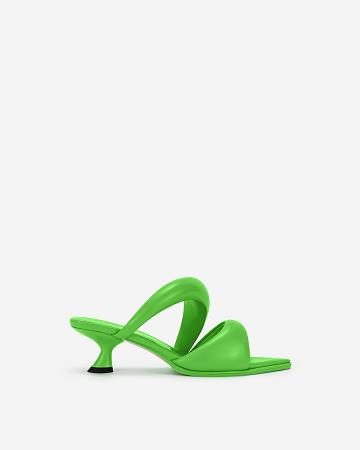 JW PEI JW PEI Sara Mule Women Shoes Green | CA1481WY