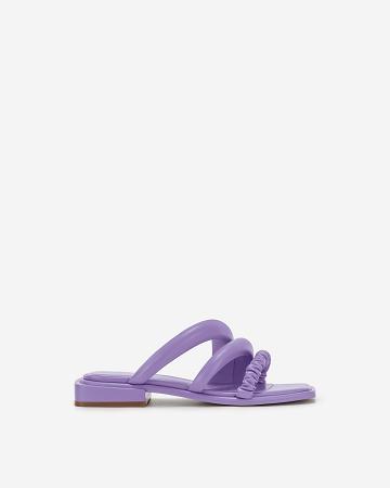 JW PEI Jada Flat Mule Women Shoes Purple | CA1475CE