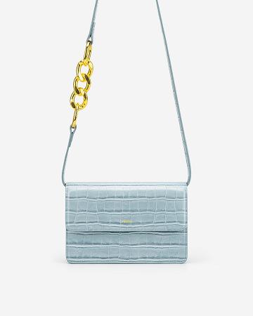 JW PEI Julia Chain Women Crossbody Bags Blue | CA1033CE