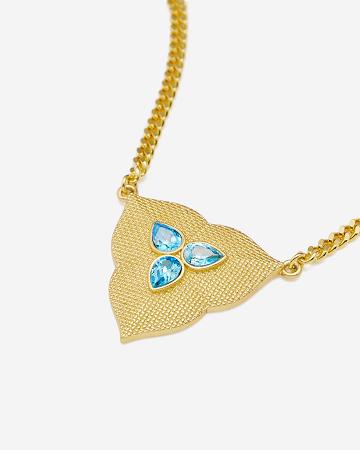 JW PEI Leaf Pendant Necklace Women Jewelry Gold / Turquoise | CA1454QZ