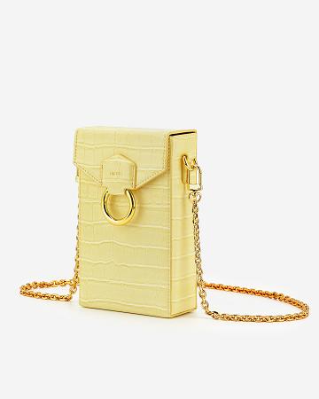 JW PEI Lola Gradient Chain Women Phone Bag Yellow | CA1205SO