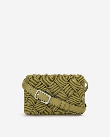 JW PEI Maze Women Crossbody Bags Olive | CA1042TV