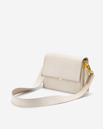 JW PEI Mini Flap Women Crossbody Bags White | CA1068TV