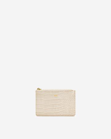 JW PEI Quinn Zipped Women Cardholders White | CA1361SO