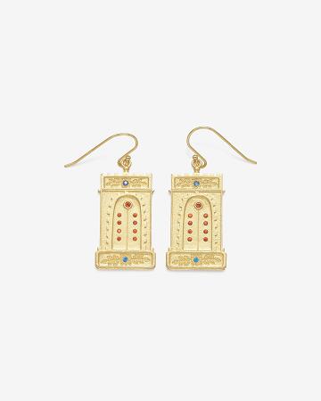 JW PEI Roman Arch Earrings Women Jewelry Gold / Multicolor | CA1462OR