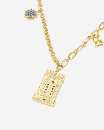 JW PEI Roman Arch Pendant Necklace Women Jewelry Gold / Multicolor | CA1465SO