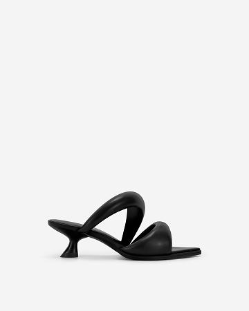 JW PEI Sara Mule Women Shoes Black | CA1513IS