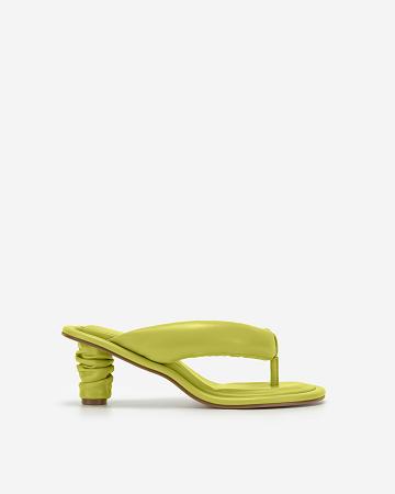 JW PEI Talia Puffed Sandal Women Shoes Olive | CA1515PQ