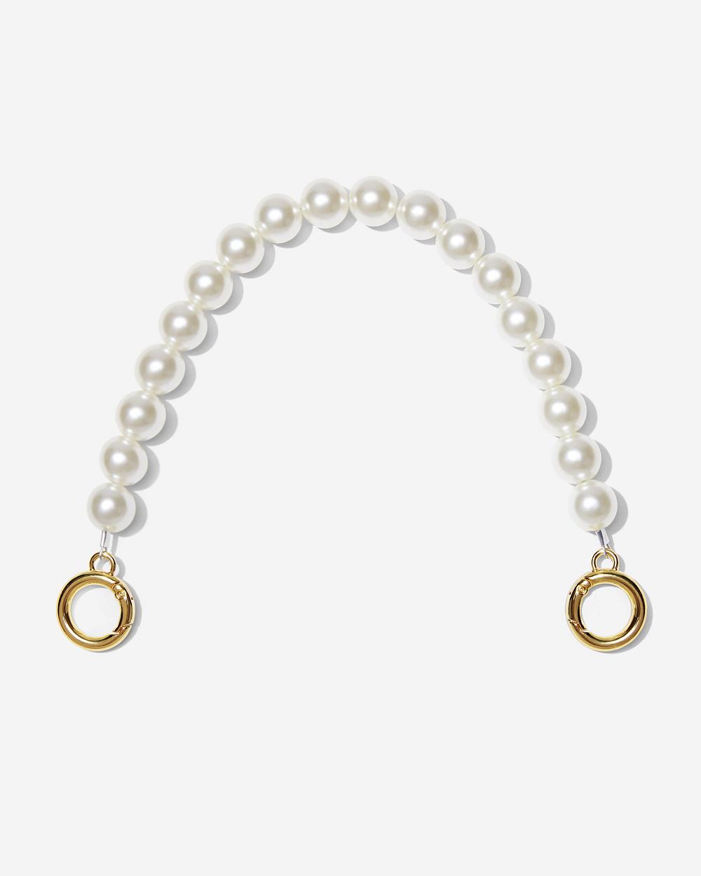 JW PEI Anna Medium Faux Pearl Women Chain Strap White | CA1371CE