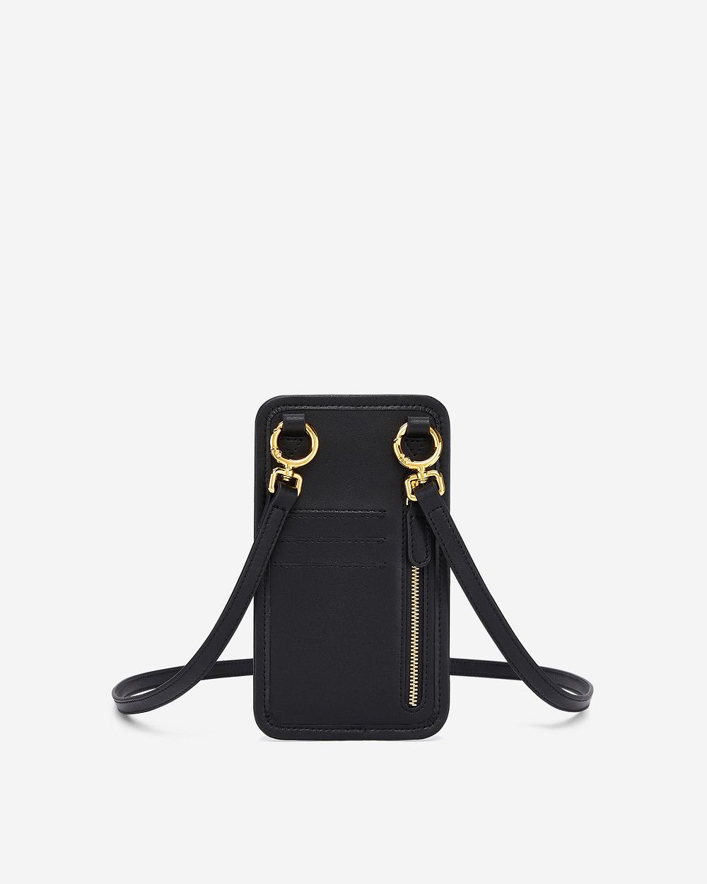 JW PEI Aylin Canvas Women Phone Bag Black | CA1158JJ