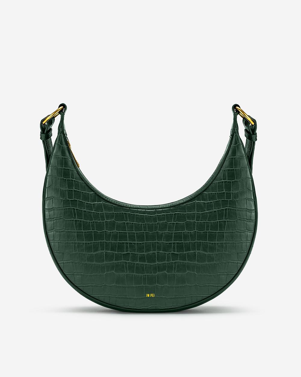 JW PEI Carly Saddle Women Crossbody Bags Green | CA1007CE