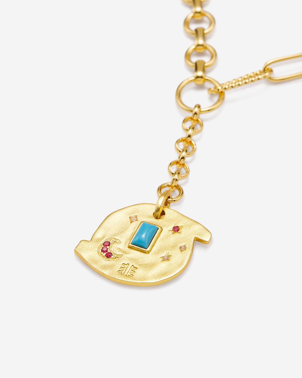 JW PEI Cosmos Round Necklace Women Jewelry Gold / Multicolor | CA1418JJ