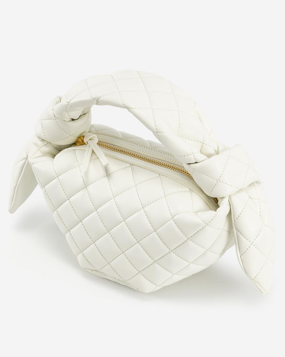 JW PEI Croissant Top Handle Women Handbag White | CA1084XF