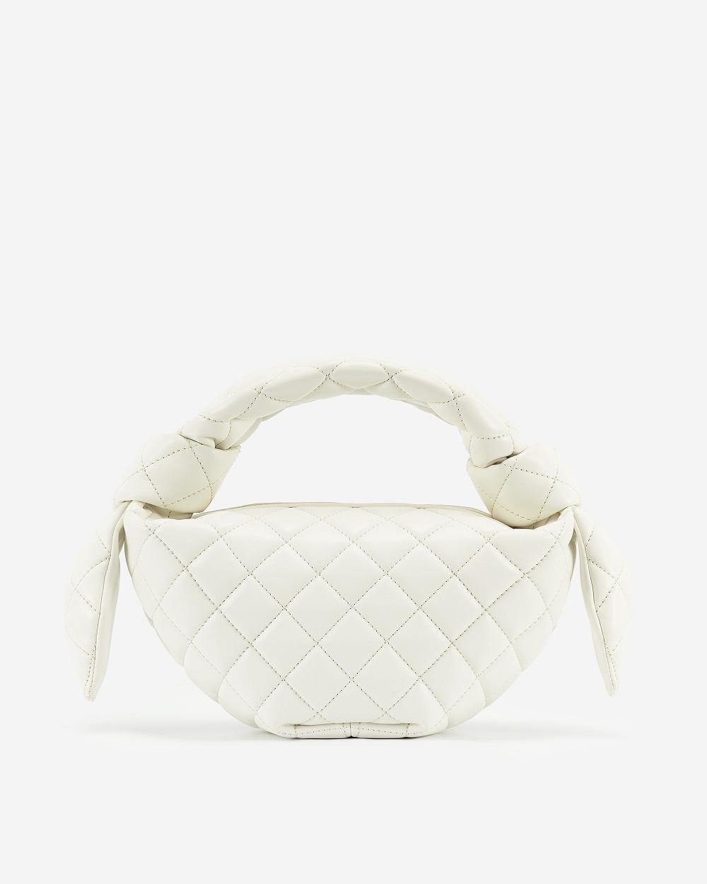 JW PEI Croissant Top Handle Women Handbag White | CA1084XF