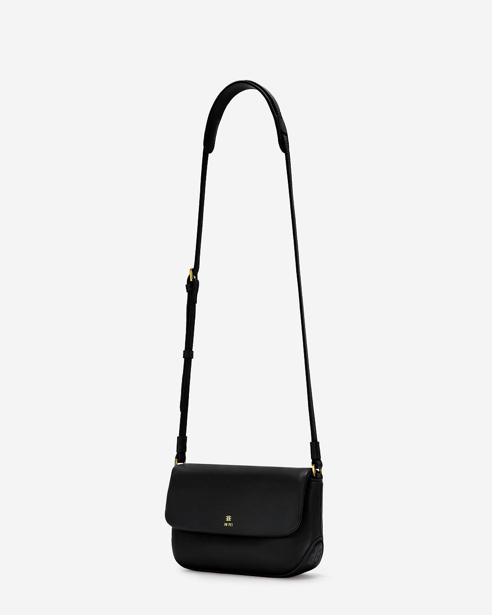 JW PEI Debby Flap Women Crossbody Bags Black | CA1012QZ