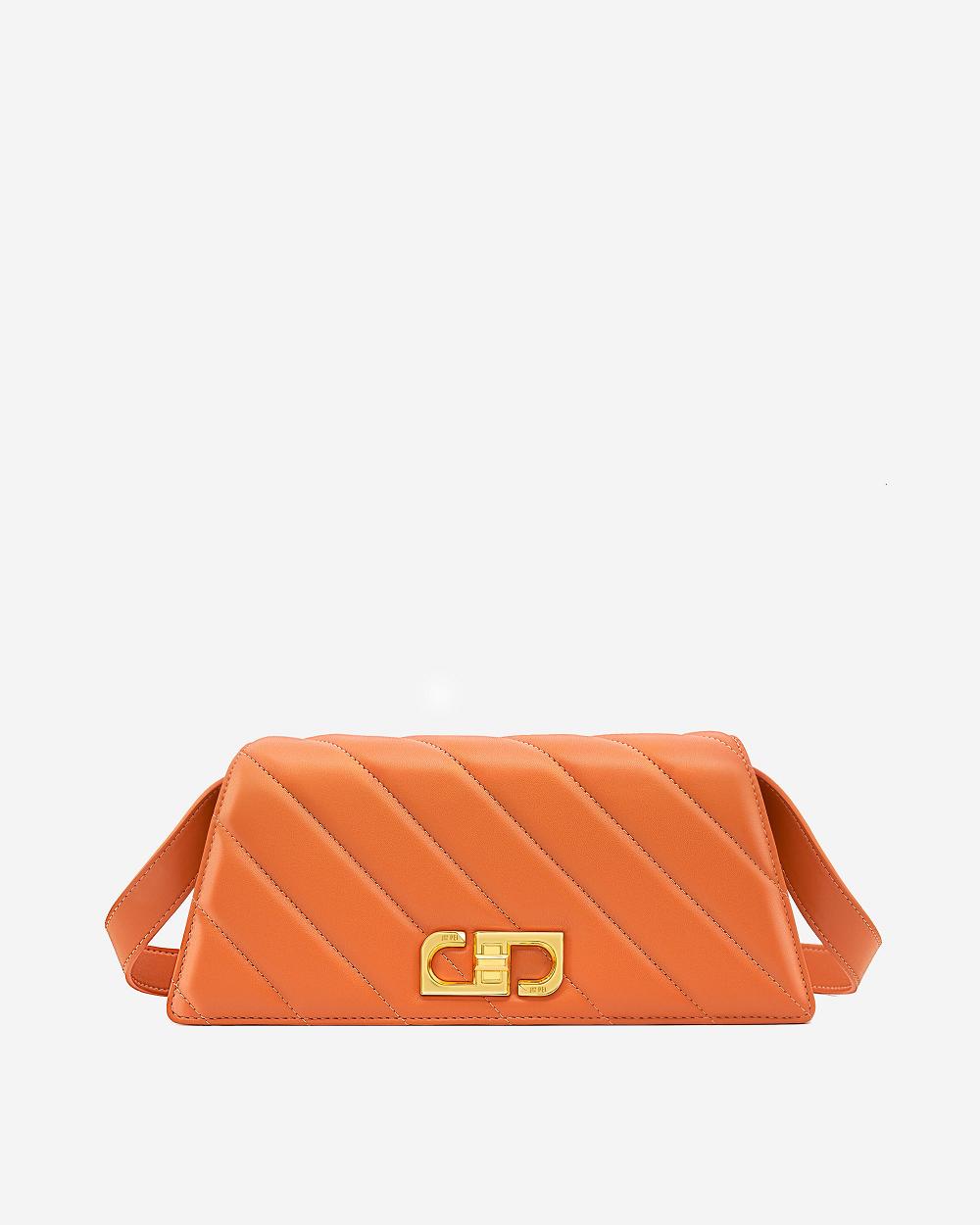 JW PEI Elsa Front Flap Women Crossbody Bags Orange | CA1013WY