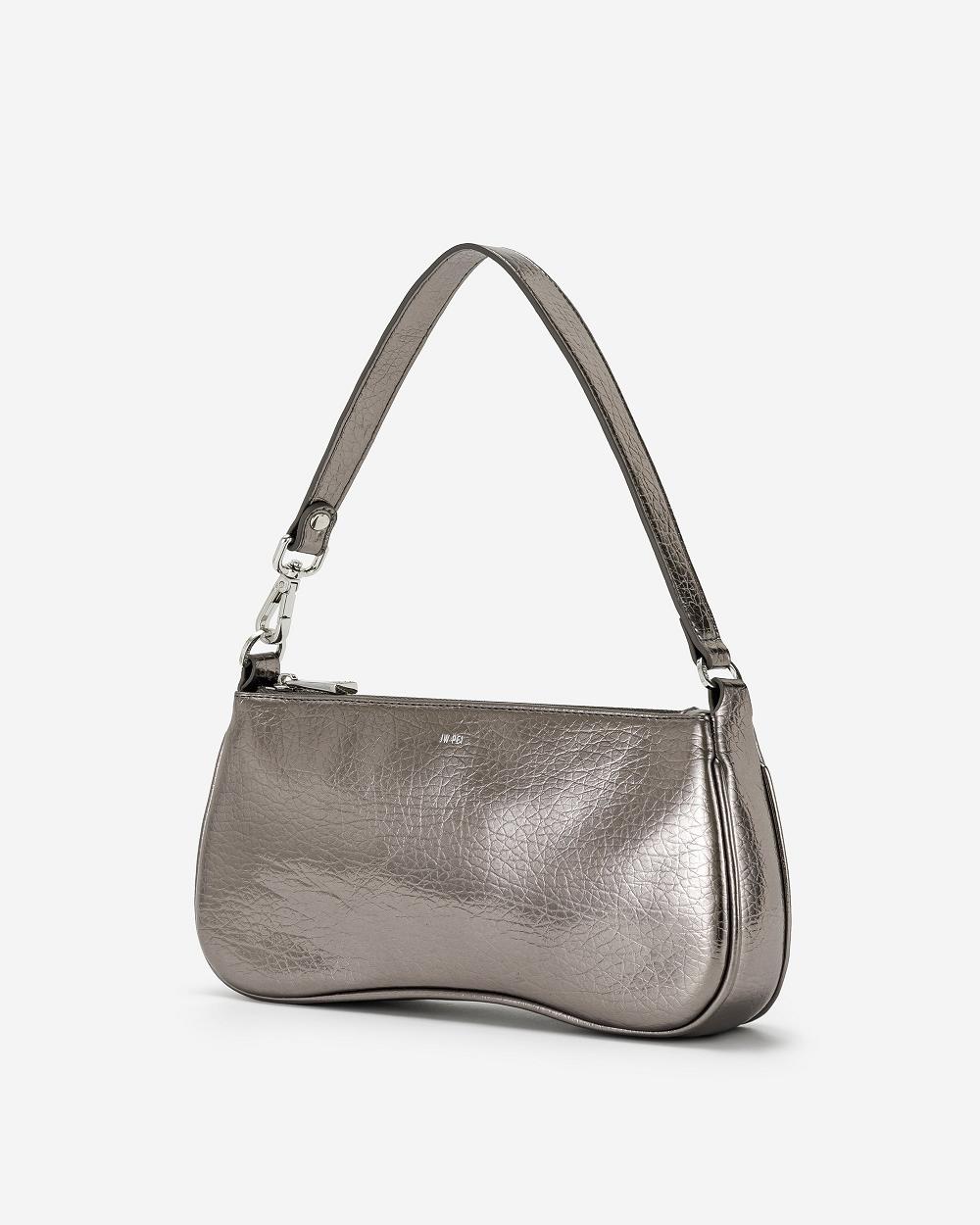 JW PEI Eva Metallic Women Shoulder Bags Grey | CA1240XF