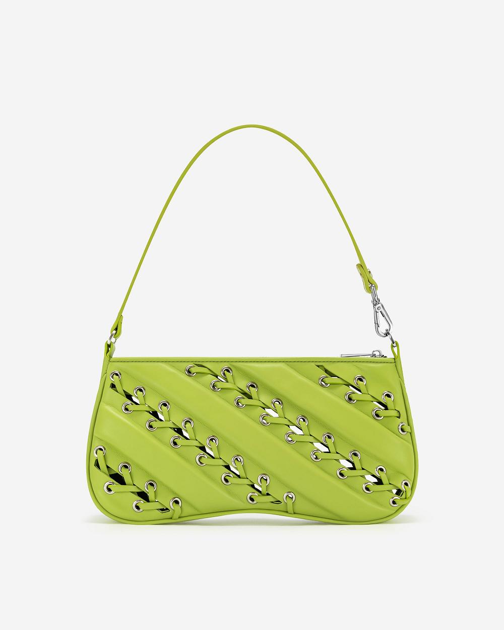 JW PEI Eva Straps Classic Women Shoulder Bags Green | CA1247WY