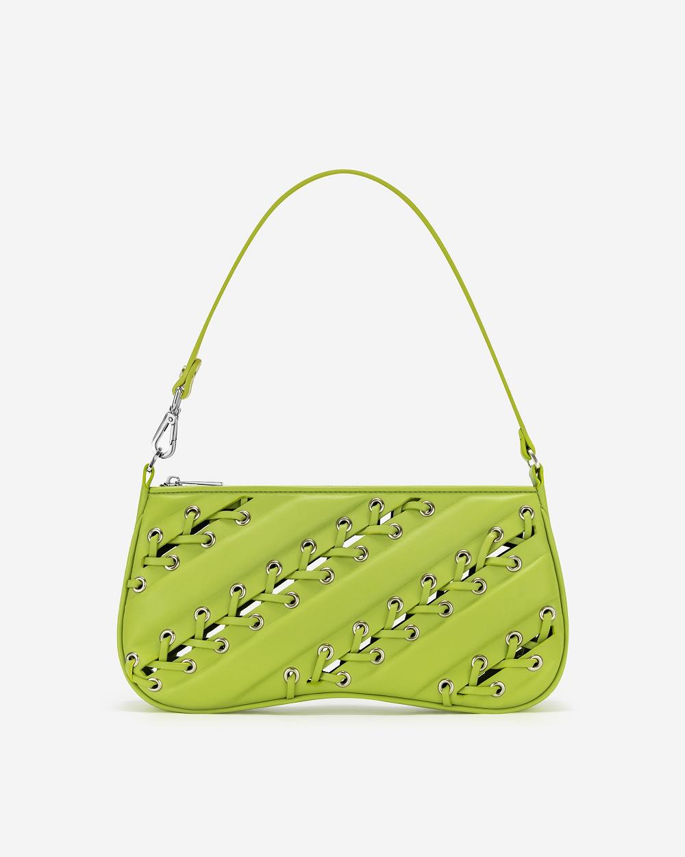 JW PEI Eva Straps Classic Women Shoulder Bags Green | CA1247WY