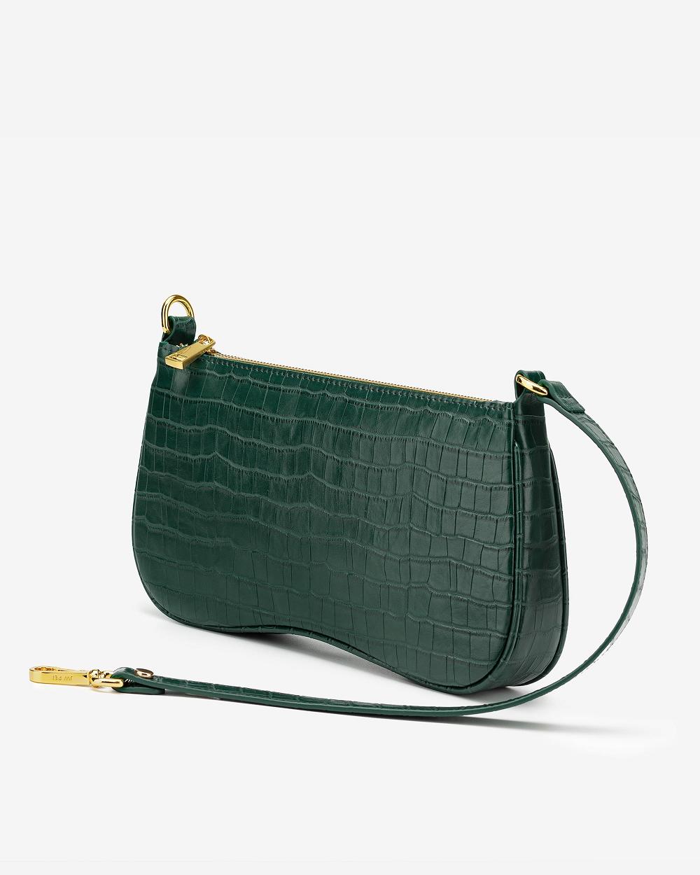 JW PEI Eva Women Shoulder Bags Green / Olive | CA1263KI