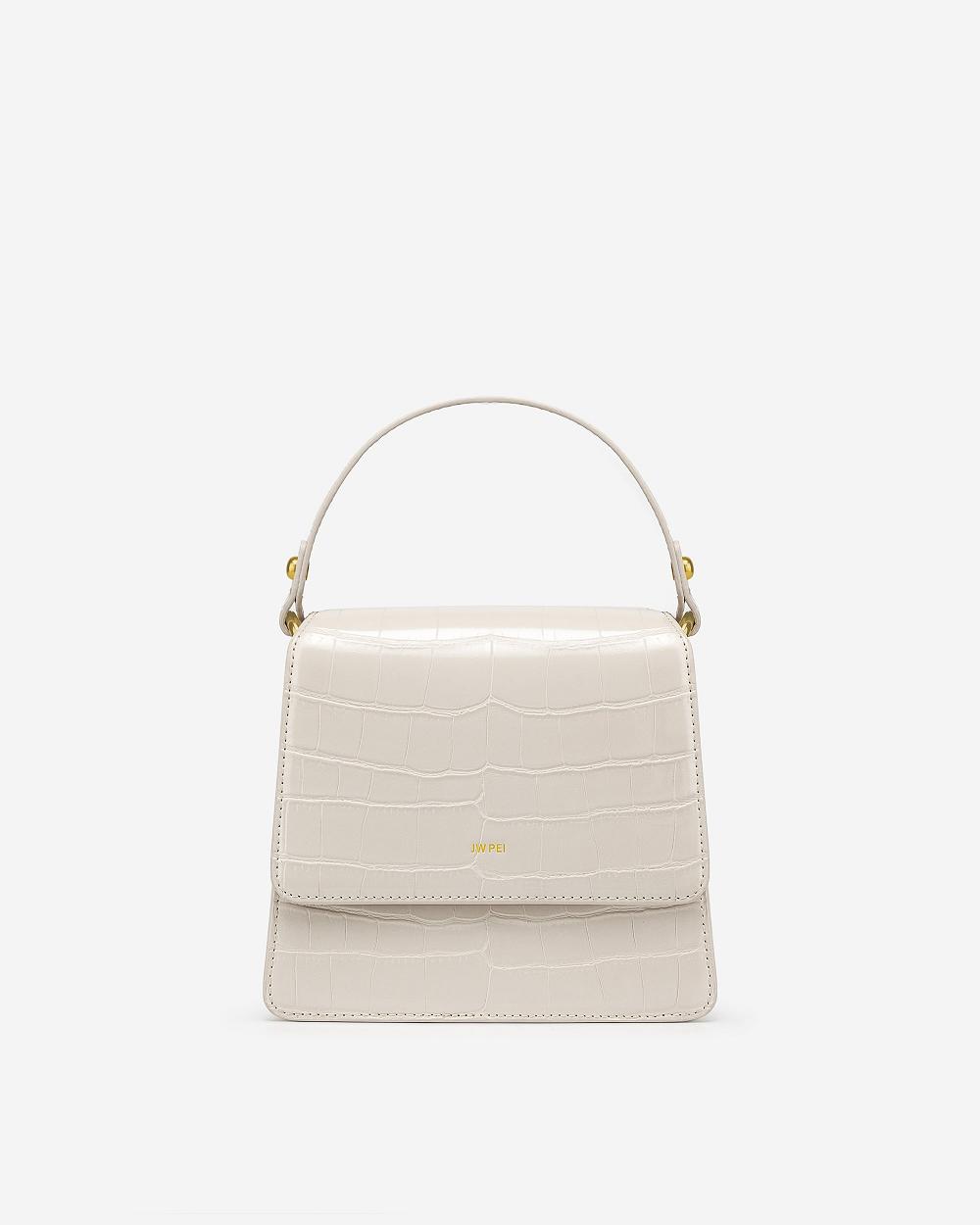 JW PEI FAE Top Handle Crossbody Women Handbag White | CA1090QZ