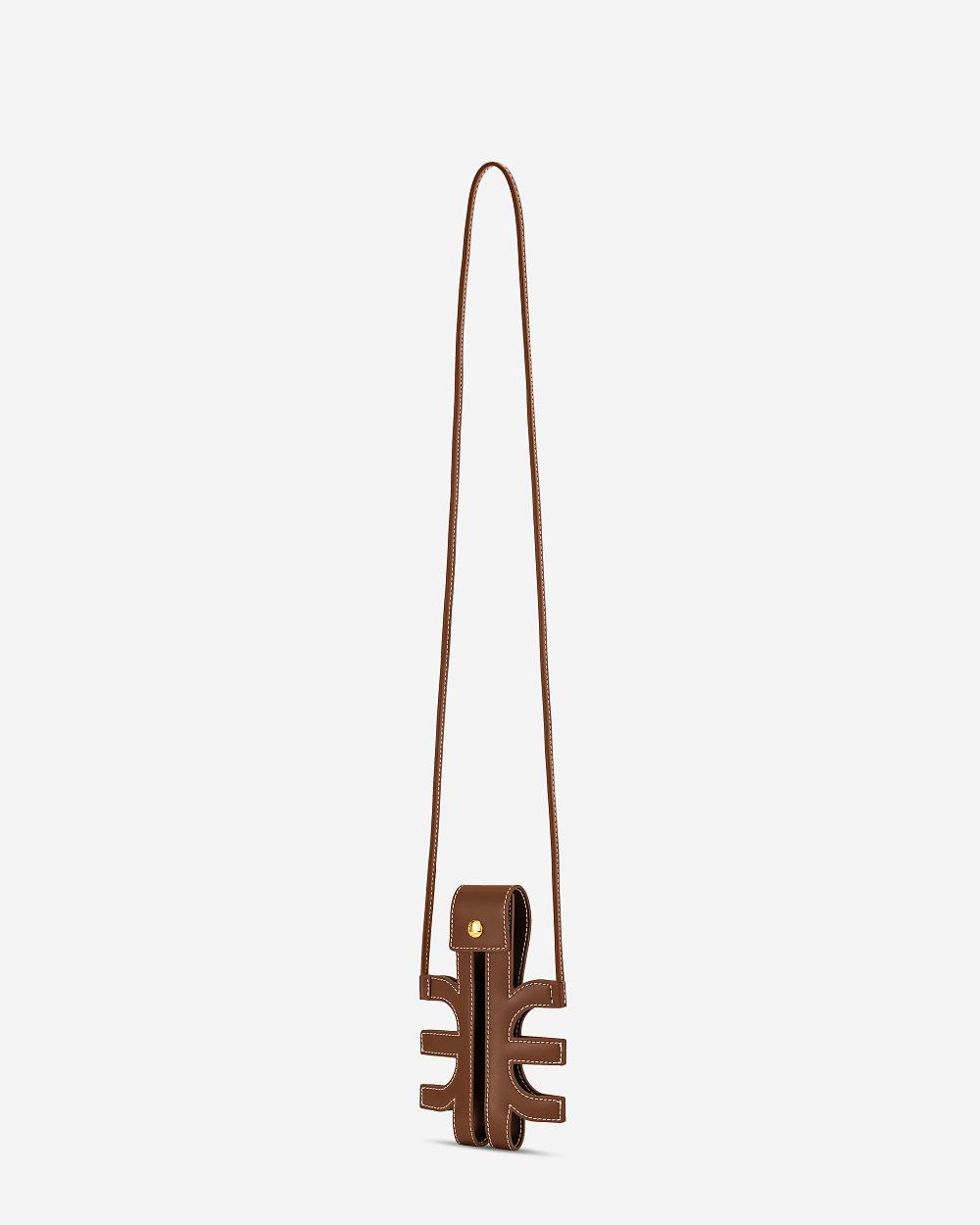 JW PEI FEI Cut-Out Women Phone Bag Brown | CA1169WY