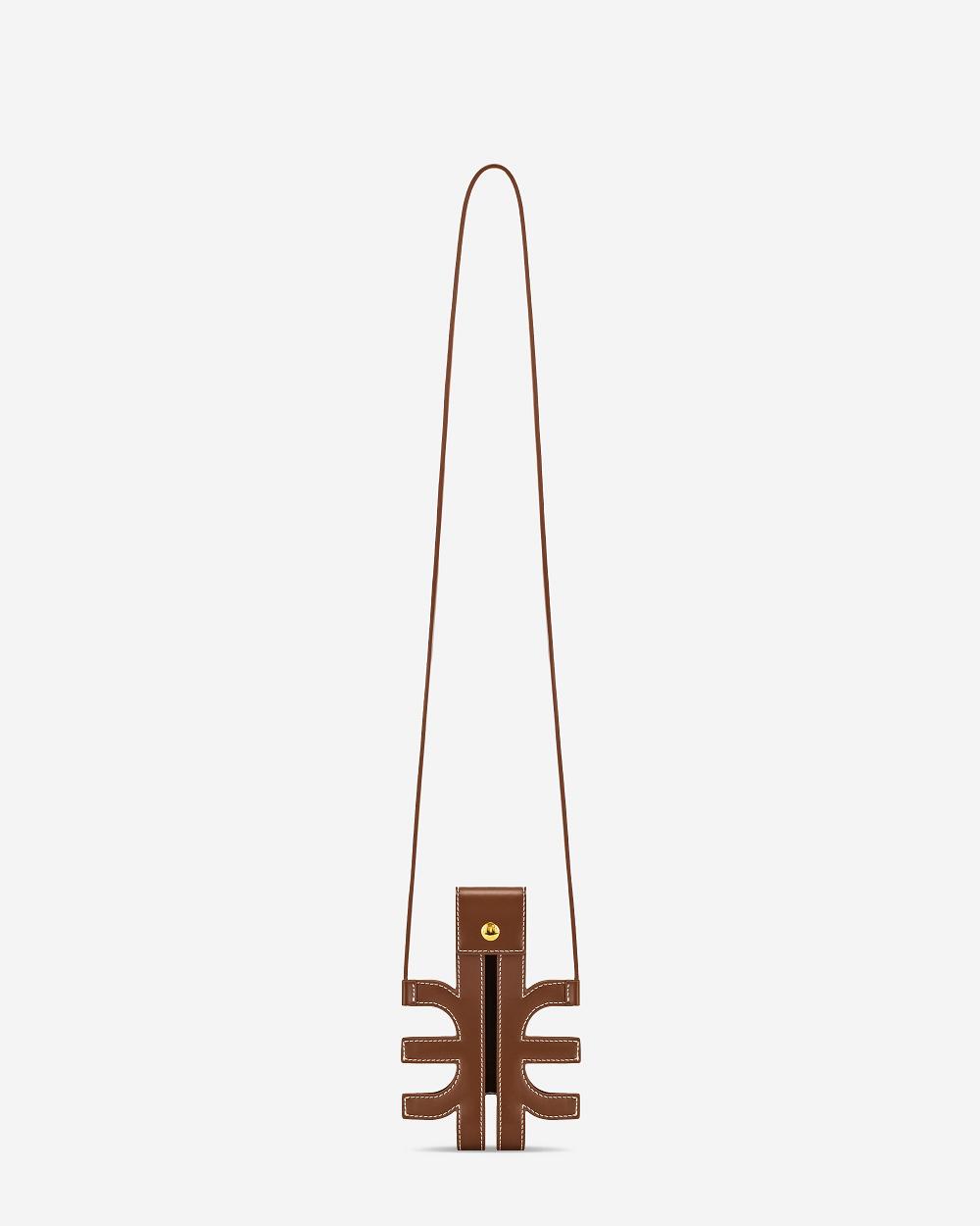 JW PEI FEI Cut-Out Women Phone Bag Brown | CA1169WY