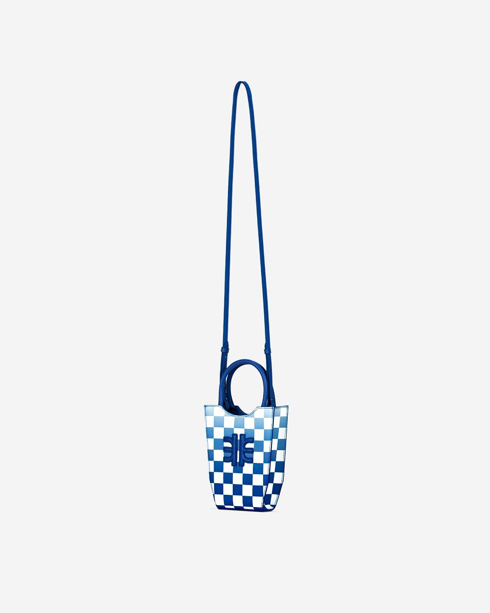 JW PEI FEI Gradient Checkerboard Women Phone Bag Navy | CA1175IS