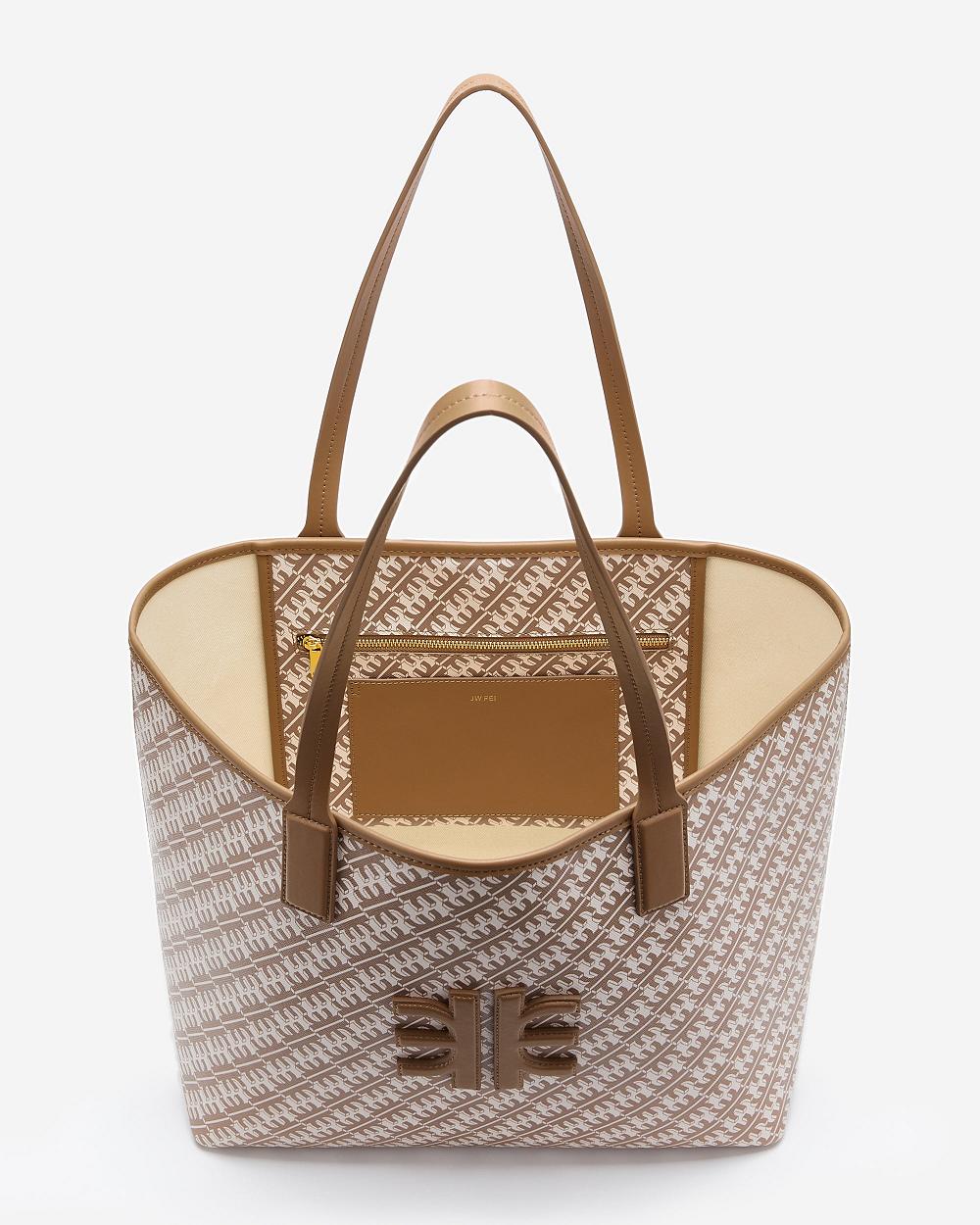 JW PEI FEI Women Tote Bags Brown | CA1346VD