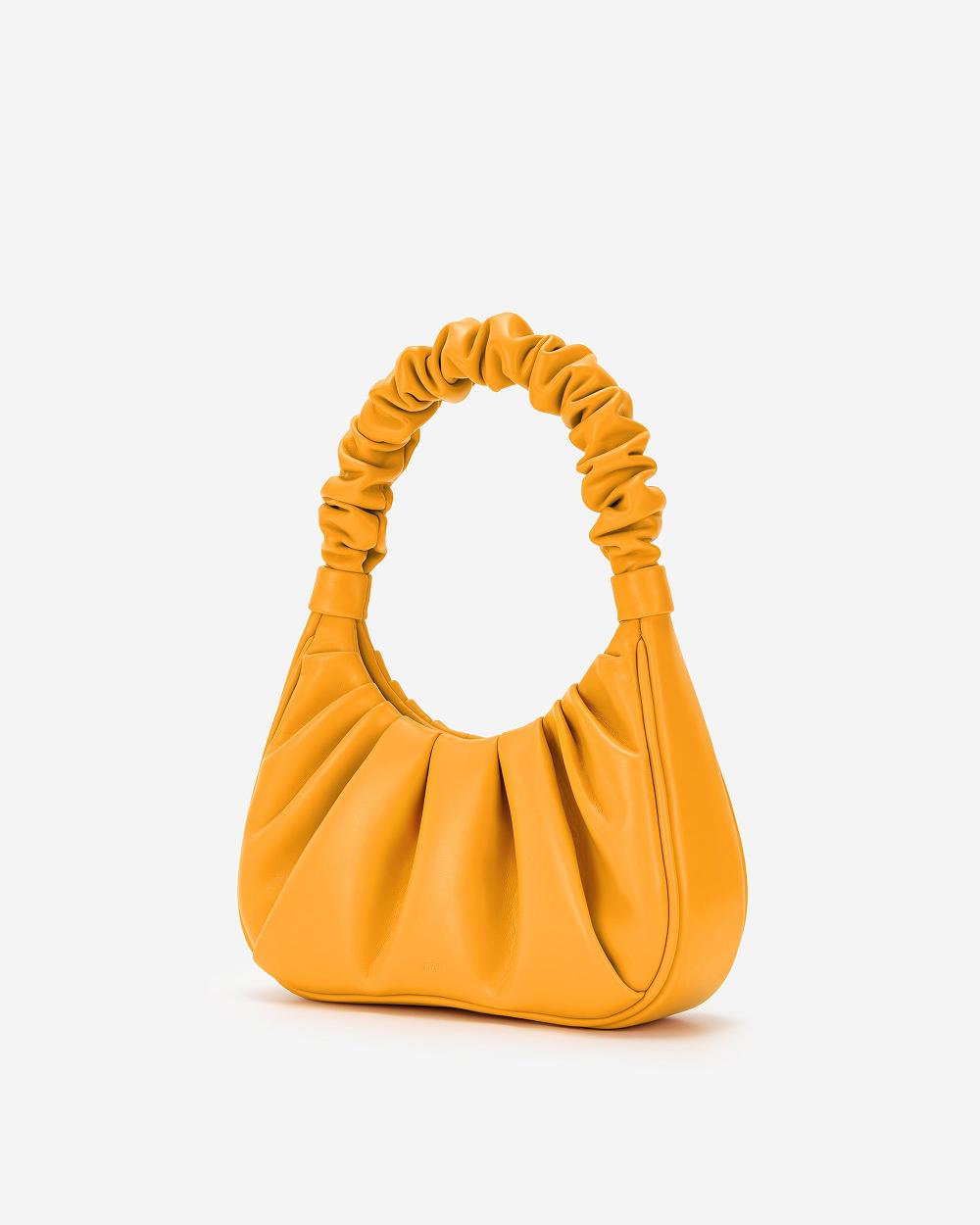 JW PEI Gabbi Ruched Hobo Women Handbag Orange | CA1101SO