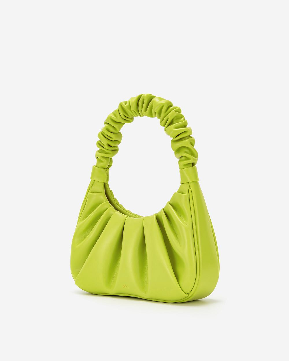 JW PEI Gabbi Ruched Hobo Women Shoulder Bags Green / Mint | CA1289KI