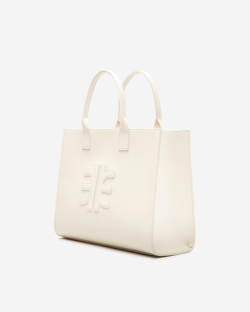 JW PEI Gia Medium Tote Women Handbag White | CA1124OR