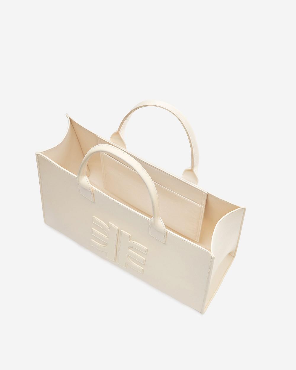 JW PEI Gia Medium Tote Women Handbag White | CA1124OR