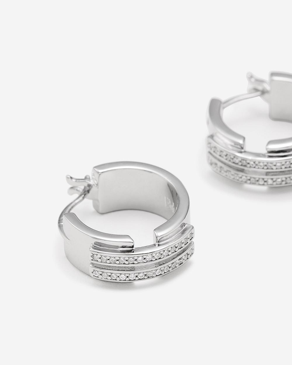 JW PEI Hoop Earrings Women Jewelry Silver | CA1446LH