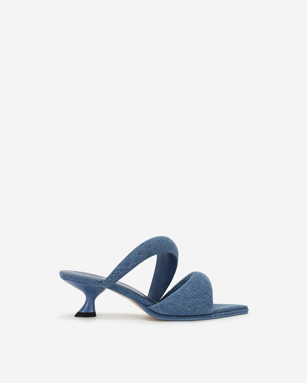 JW PEI JW PEI Sara Mule Denim Women Shoes Blue | CA1479MA