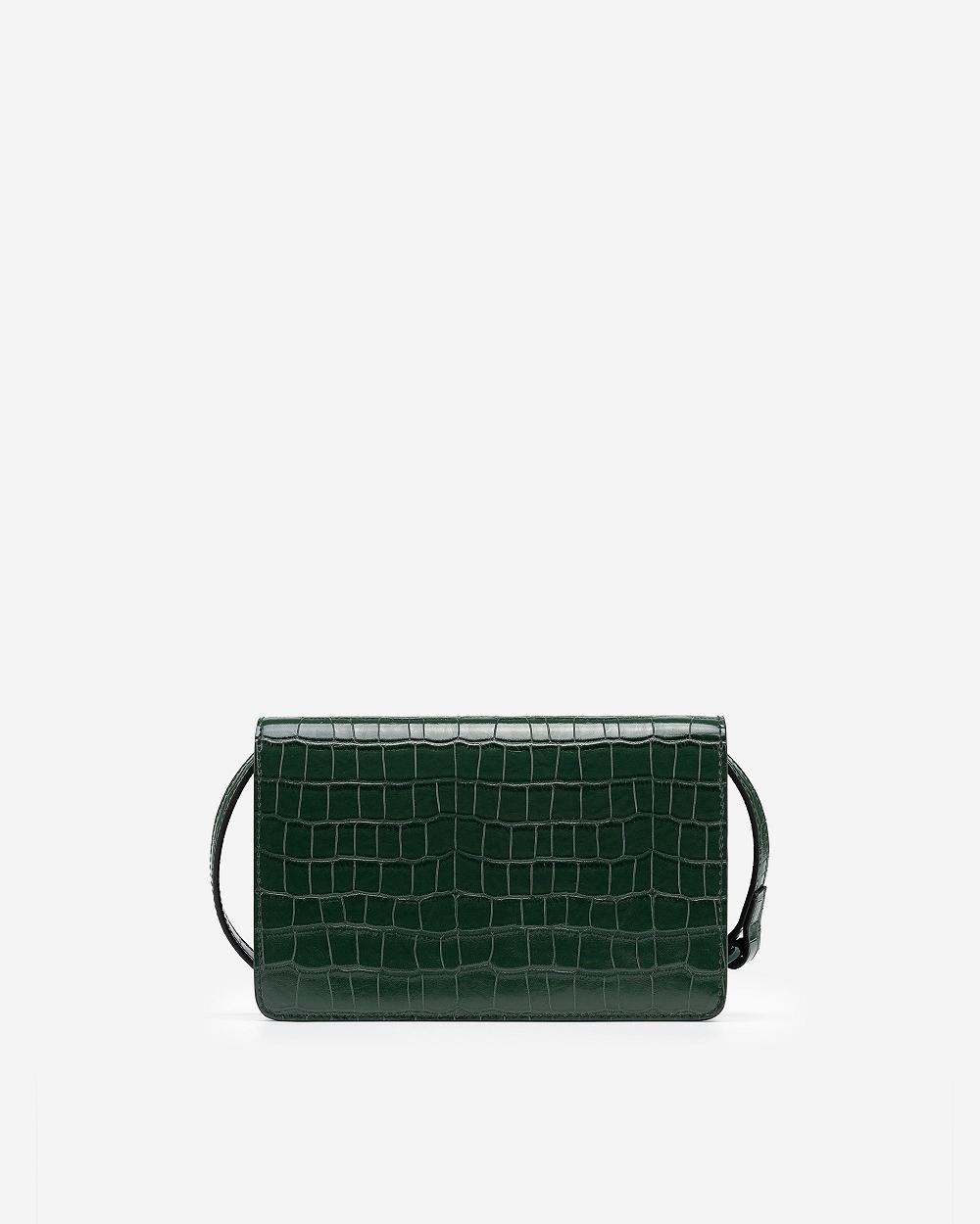 JW PEI Julia Acrylic Chain Women Crossbody Bags Green | CA1031ZG