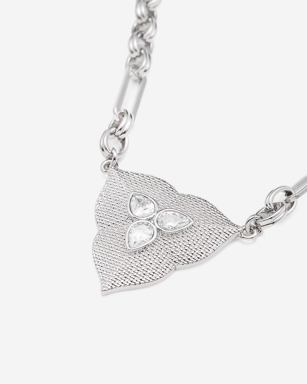 JW PEI Leaf Pendant Necklace Women Jewelry White Gold / Silver | CA1453MA