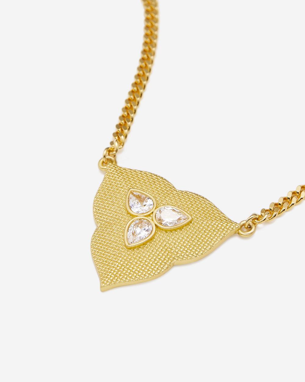 JW PEI Leaf Pendant Necklace Women Jewelry Gold / White | CA1456EX