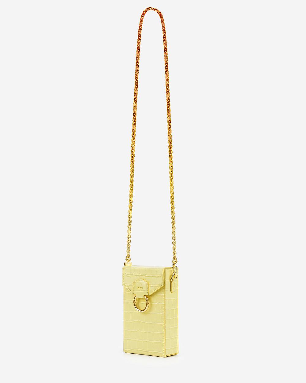 JW PEI Lola Gradient Chain Women Phone Bag Yellow | CA1205SO