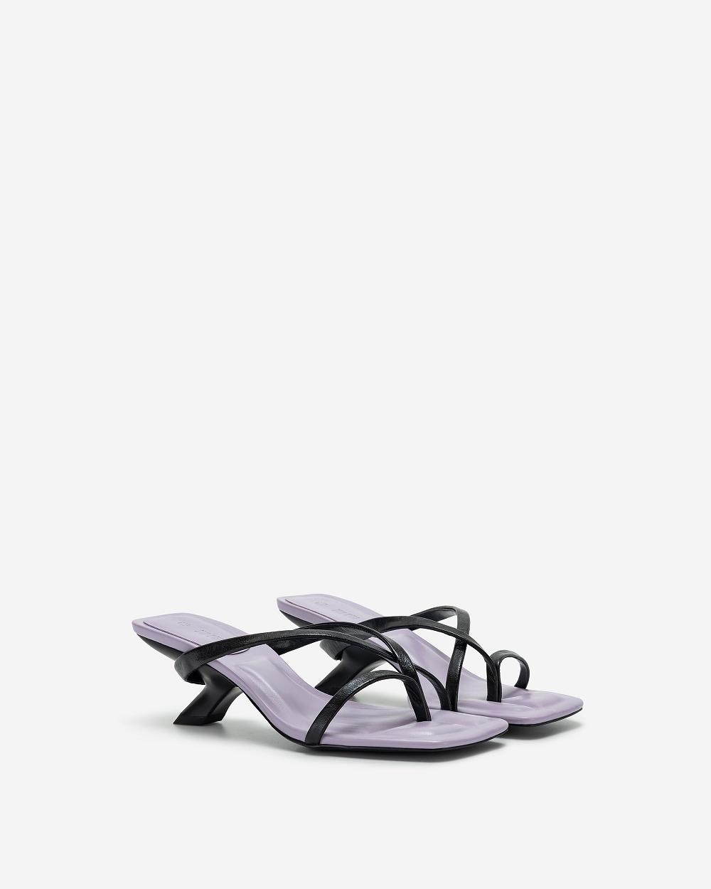 JW PEI Maeve Strappy Mule Classic Women Shoes Black | CA1496JJ